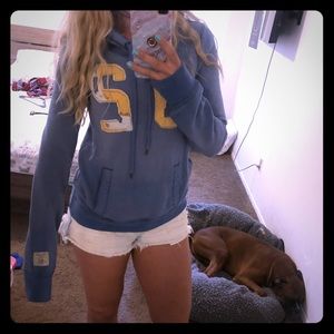 Abercrombie and Fitch distressed hoodie
